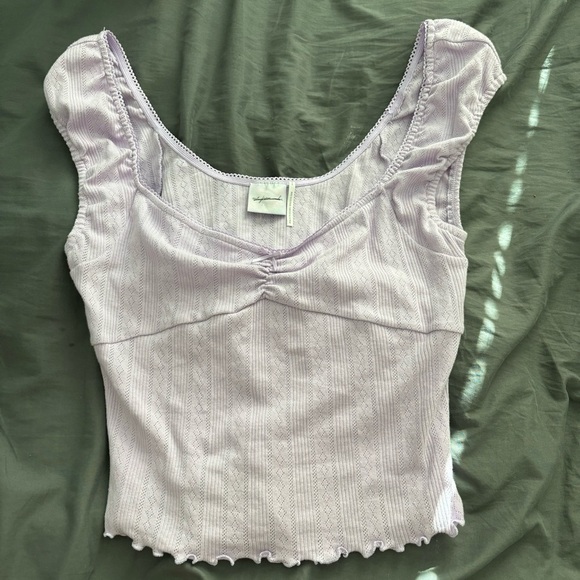 Urban Outfitters Pointelle Top - Picture 1 of 2